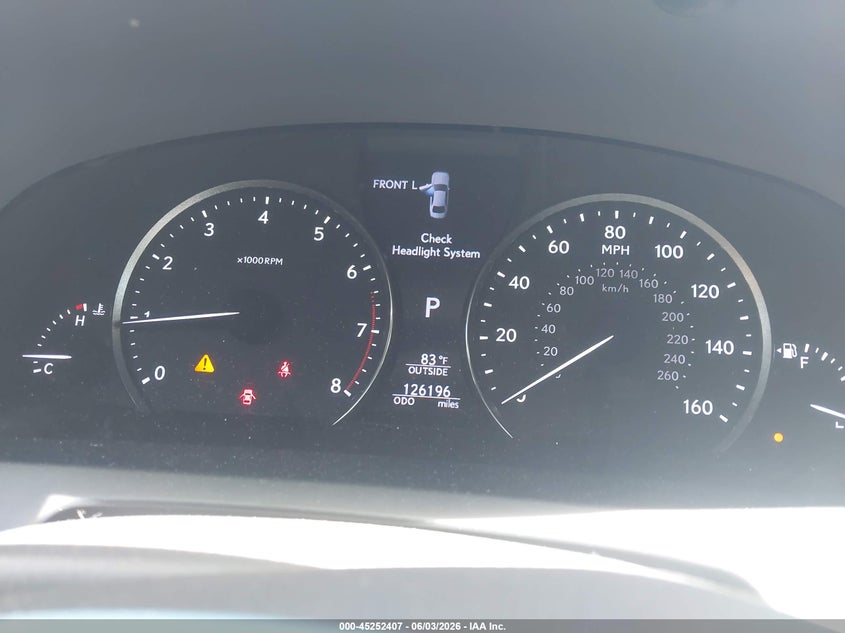 2015 Lexus Ls VIN JTHCL5EF9F5024810 IAAI salvage auction — FRONT END, Salvage (New Hampshire), sold $4,900 on 2026-08-02 (photo 7)