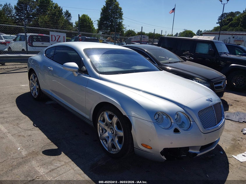 2005 Bentley Continental VIN SCBCR63W25C027926 IAAI salvage auction — FRONT END, Salvage (North Carolina), sold $7,100 on 2026-07-29 (photo 1)