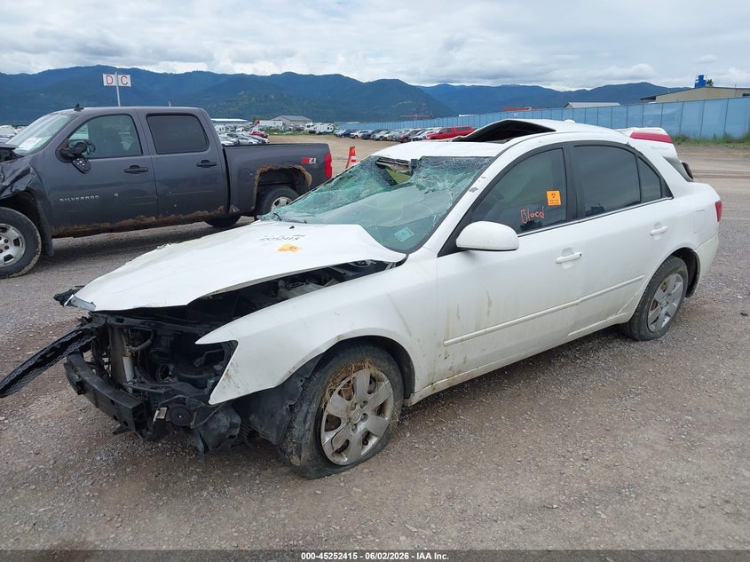 2008 Hyundai Sonata VIN 5NPET46F58H328948 IAAI salvage auction — ROLLOVER, Clear (Montana), sold $150 on 2026-07-15 (photo 2)