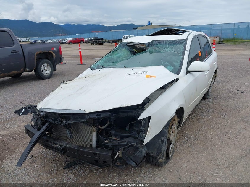 2008 Hyundai Sonata VIN 5NPET46F58H328948 IAAI salvage auction — ROLLOVER, Clear (Montana), sold $150 on 2026-07-15 (photo 6)