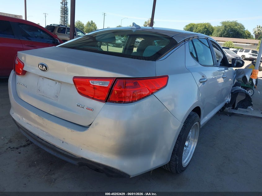 2014 Kia Optima VIN 5XXGM4A73EG268617 IAAI salvage auction — THEFT, Salvage Title, sold $900 on 2026-07-07 (photo 4)