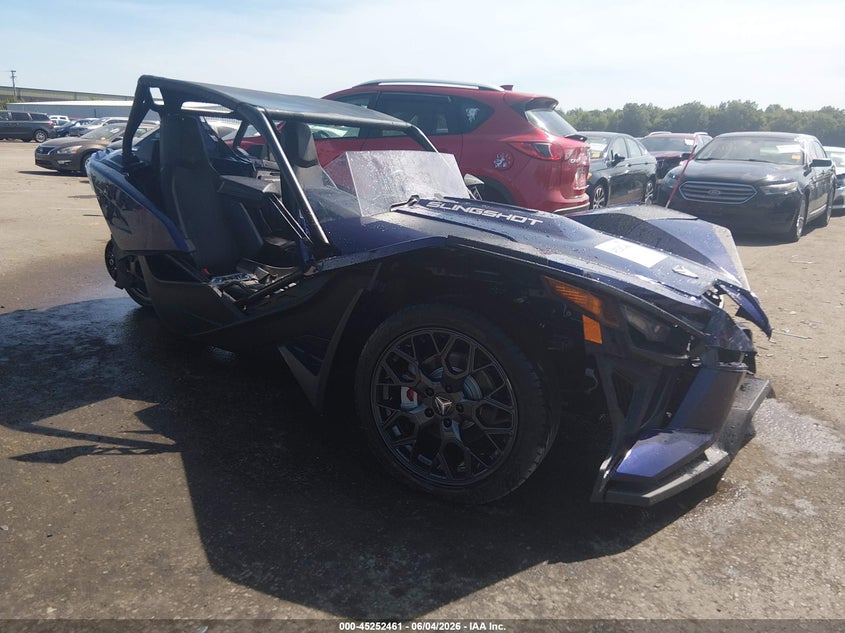 2024 Polaris Slingshot VIN 57XAAPGDXR8162775 IAAI salvage auction — FRONT END, Salvage Title, sold $9,350 on 2026-07-07 (photo 1)