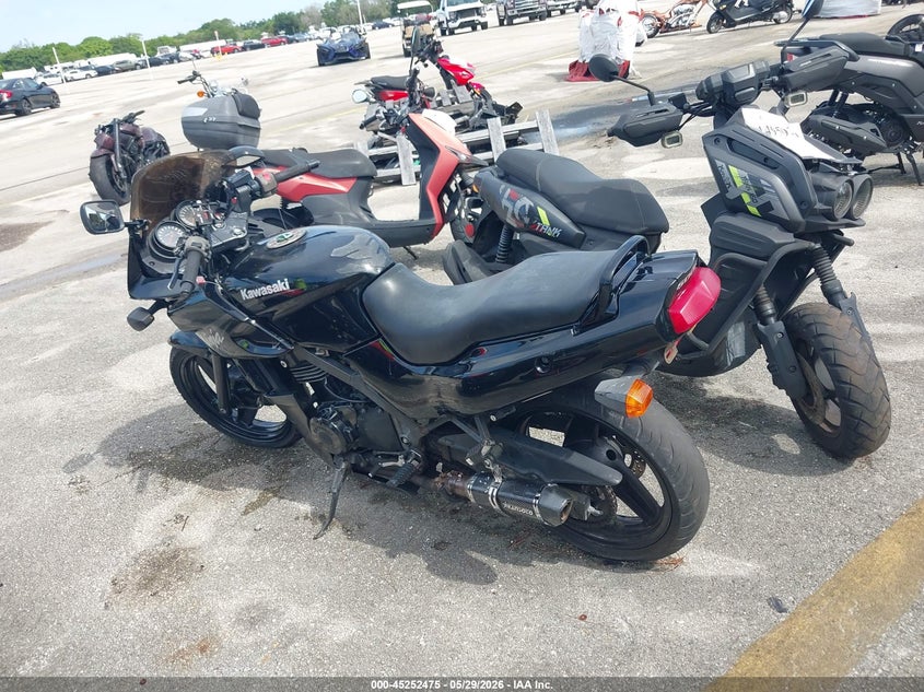 2009 Kawasaki Ninja VIN JKAEXVD149A116496 IAAI salvage auction — MECHANICAL, Clear (Florida), sold $125 on 2026-07-08 (photo 3)