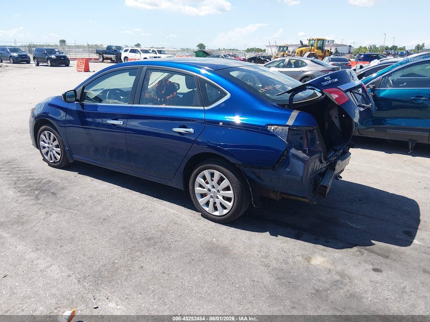 2016 Nissan Sentra VIN 3N1AB7AP3GY311685 IAAI salvage auction — REAR END, Salvage Title, sold $1,050 on 2026-07-17 (photo 3)