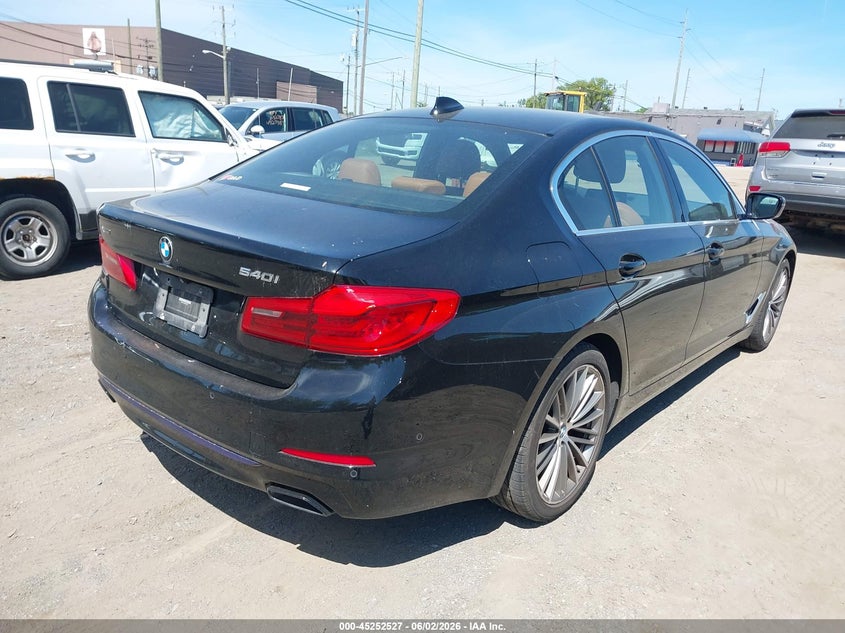 2019 BMW 5er VIN WBAJE7C59KWD55237 IAAI salvage auction — REAR END, Wait Title, sold $12,600 on 2026-08-23 (photo 4)