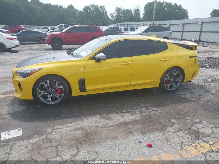 2018 Kia Stinger VIN KNAE55LC1J6021140 IAAI salvage auction — REAR END, Salvage Title, sold $6,200 on 2026-07-29 (photo 2)