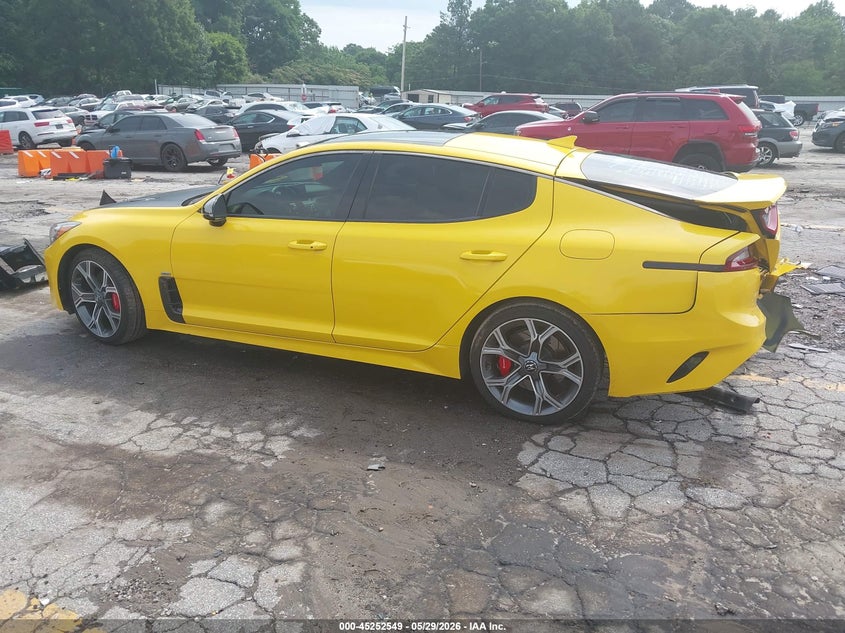 2018 Kia Stinger VIN KNAE55LC1J6021140 IAAI salvage auction — REAR END, Salvage Title, sold $6,200 on 2026-07-29 (photo 3)