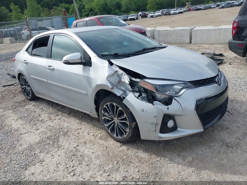2016 Toyota Corolla VIN 2T1BURHE6GC484029 IAAI salvage auction — RIGHT FRONT, Salvage Title, sold $1,400 on 2026-07-17 (photo 1)