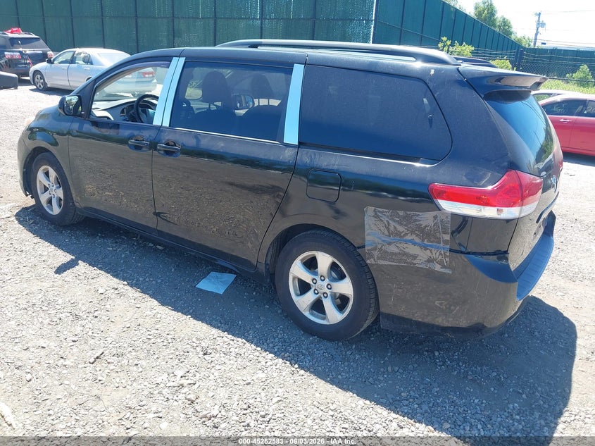 2013 Toyota Sienna VIN 5TDKK3DC1DS326028 IAAI salvage auction — FRONT & REAR, Salvage Title, sold $1,125 on 2026-07-14 (photo 3)