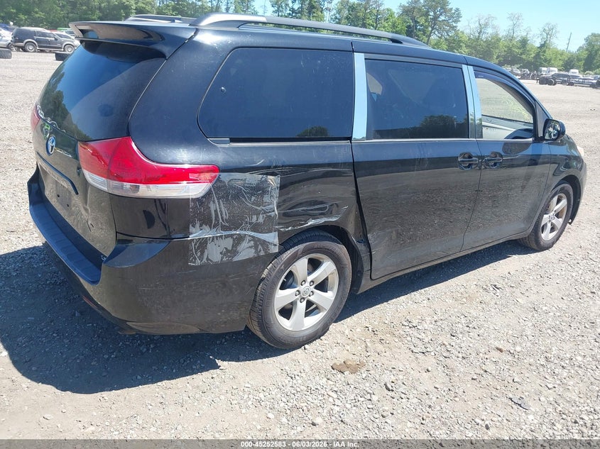 2013 Toyota Sienna VIN 5TDKK3DC1DS326028 IAAI salvage auction — FRONT & REAR, Salvage Title, sold $1,125 on 2026-07-14 (photo 4)