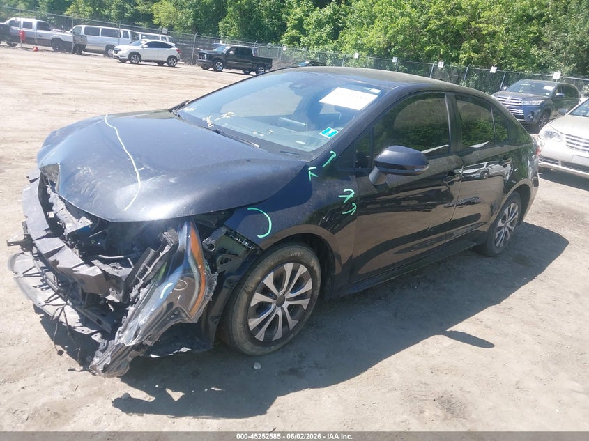 2021 Toyota Corolla VIN JTDEAMDE9MJ005083 IAAI salvage auction — FRONT END, Salvage - Greater Than 75% (Maryland), sold $4,350 on 2026-08-01 (photo 2)