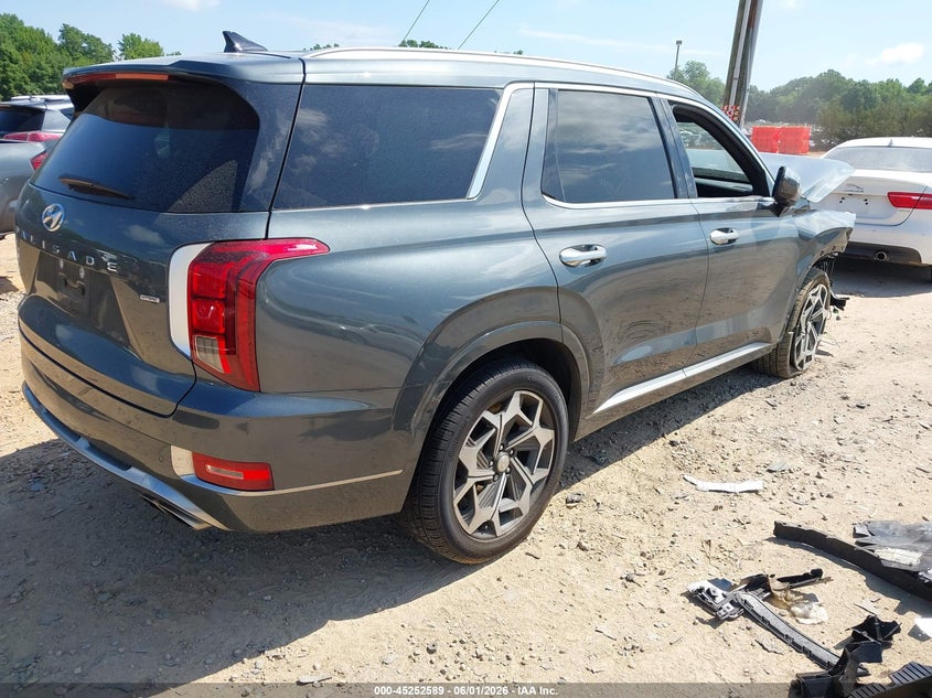 2022 Hyundai Palisade VIN KM8R7DHE1NU461407 IAAI salvage auction — FRONT END, Salvage Title, sold $3,900 on 2026-07-06 (photo 4)