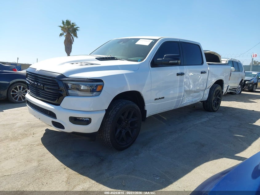 2023 Ram 1500 VIN 1C6SRFJTXPN668581 IAAI salvage auction — LEFT SIDE, Salvage Title, sold $16,300 on 2026-07-29 (photo 2)