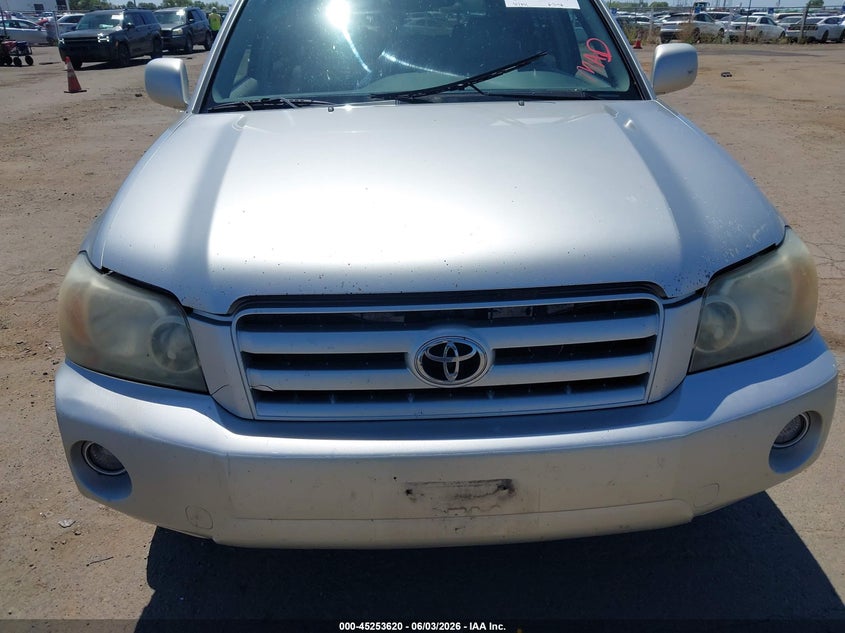 2006 Toyota Highlander VIN JTEEP21A260164374 IAAI salvage auction — NORMAL WEAR, Clear - Dealer Only (California), sold $825 on 2026-07-15 (photo 6)