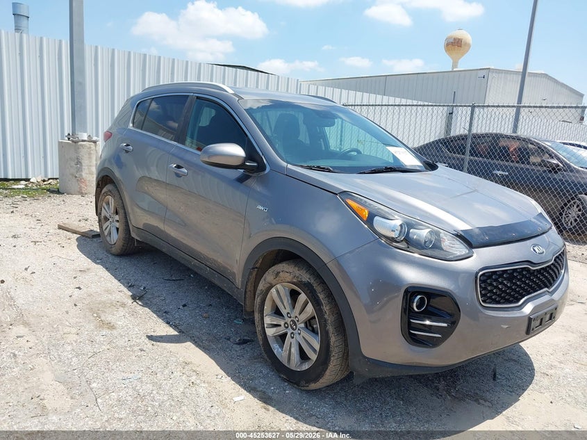 2017 Kia Sportage VIN KNDPMCAC3H7171356 IAAI salvage auction — WATER/FLOOD, Salvage Title, sold $3,050 on 2026-07-09 (photo 1)