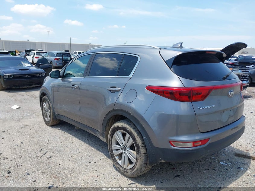 2017 Kia Sportage VIN KNDPMCAC3H7171356 IAAI salvage auction — WATER/FLOOD, Salvage Title, sold $3,050 on 2026-07-09 (photo 3)