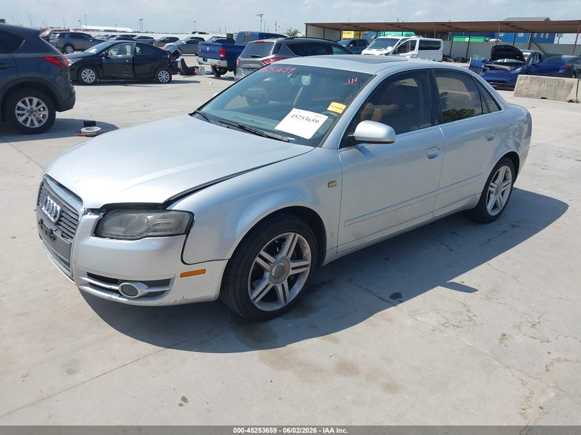 2006 Audi A4 VIN WAUDF78E36A126829 IAAI salvage auction — FRONT END, Original (Texas), sold $450 on 2026-07-08 (photo 2)