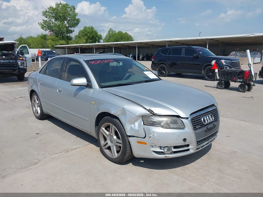 2006 Audi A4 VIN WAUDF78E36A126829 IAAI salvage auction — FRONT END, Original (Texas), sold $450 on 2026-07-08 (photo 6)