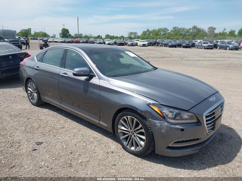 2015 Hyundai Genesis VIN KMHGN4JE8FU054838 IAAI salvage auction — RIGHT FRONT, Salvage Title, sold $3,500 on 2026-07-22 (photo 1)