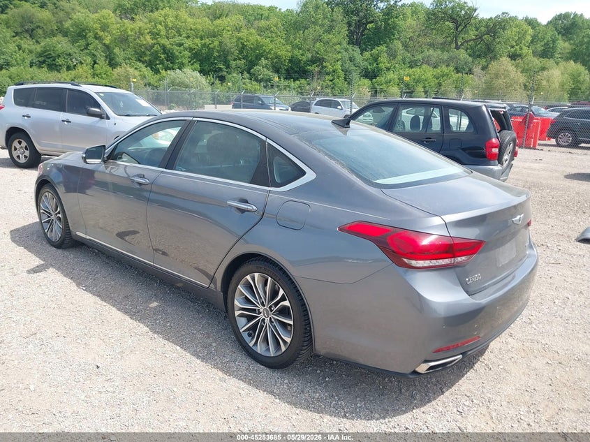 2015 Hyundai Genesis VIN KMHGN4JE8FU054838 IAAI salvage auction — RIGHT FRONT, Salvage Title, sold $3,500 on 2026-07-22 (photo 3)