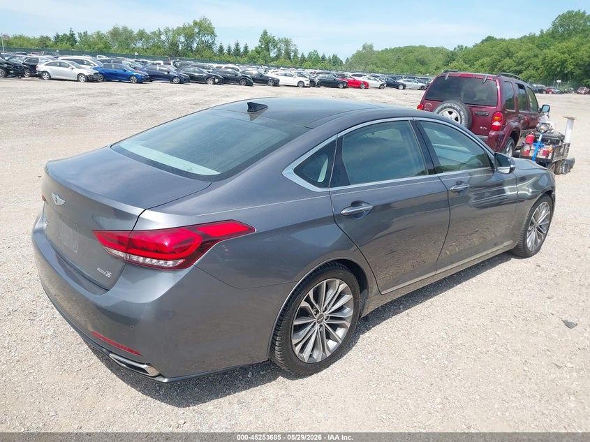 2015 Hyundai Genesis VIN KMHGN4JE8FU054838 IAAI salvage auction — RIGHT FRONT, Salvage Title, sold $3,500 on 2026-07-22 (photo 4)