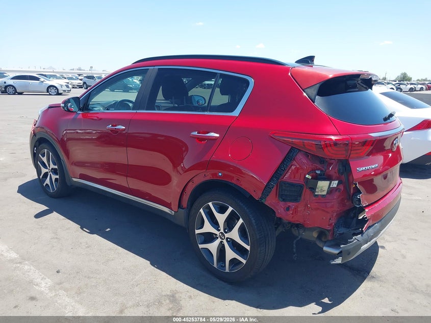 2019 Kia Sportage VIN KNDPR3A69K7625922 IAAI salvage auction — LEFT FRONT, Salvage Title, sold $3,400 on 2026-07-07 (photo 3)