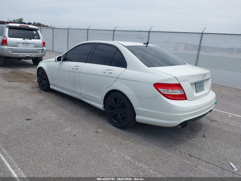 2011 Mercedes-benz C class VIN WDDGF8BB8BR134771 IAAI salvage auction — WATER/FLOOD, Salvage (Indiana), sold $750 on 2026-08-20 (photo 3)