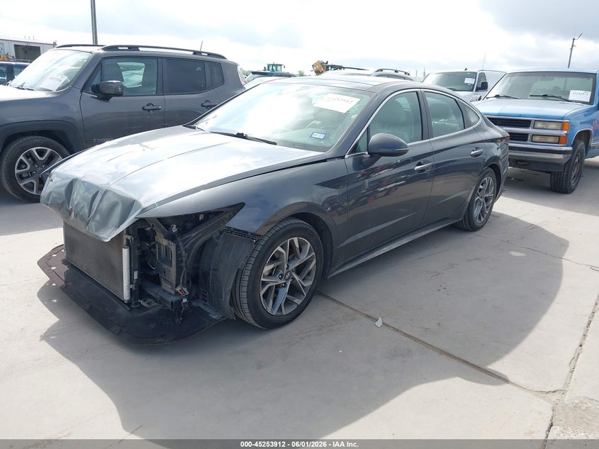 2020 Hyundai Sonata VIN 5NPEF4JA9LH001772 IAAI salvage auction — FRONT END, Salvage Title, sold $975 on 2026-07-28 (photo 2)