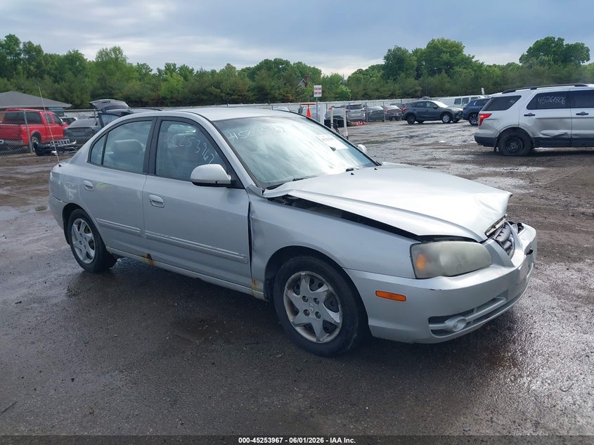 2006 Hyundai Elantra VIN KMHDN46D66U232068 IAAI salvage auction — FRONT END, Clear (Indiana), sold $225 on 2026-07-07 (photo 1)