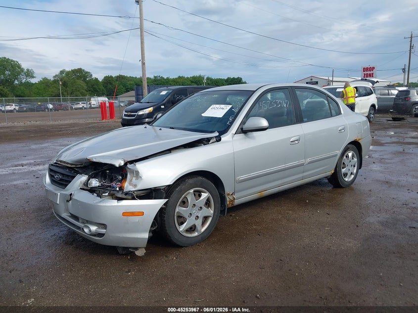 2006 Hyundai Elantra VIN KMHDN46D66U232068 IAAI salvage auction — FRONT END, Clear (Indiana), sold $225 on 2026-07-07 (photo 2)