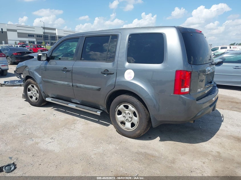 2013 Honda Pilot VIN 5FNYF3H22DB036434 IAAI salvage auction — FRONT END, Salvage Title, sold $25 on 2026-08-19 (photo 3)