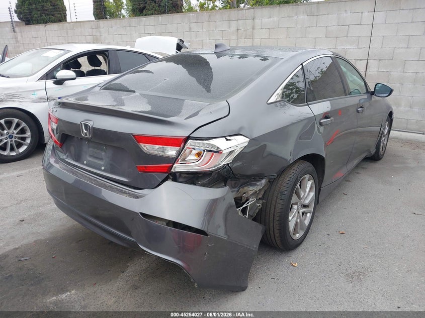 2020 Honda Accord VIN 1HGCV1F15LA052521 IAAI salvage auction — RIGHT REAR, Salvage Title, sold $3,750 on 2026-07-09 (photo 4)