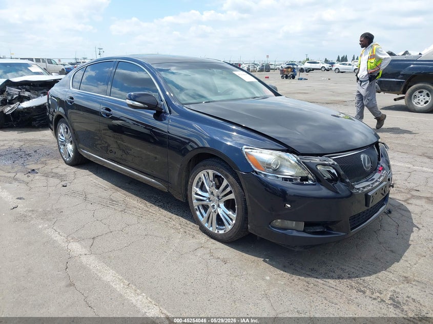 2008 Lexus Gs 450h VIN JTHBC96S385012606 IAAI salvage auction — FRONT END, Salvage (California), sold $925 on 2026-07-08 (photo 1)