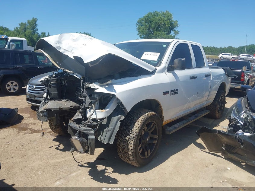 2017 Ram 1500 VIN 1C6RR7FT6HS523148 IAAI salvage auction — FRONT END, Salvage Title, sold $1,125 on 2026-07-22 (photo 2)