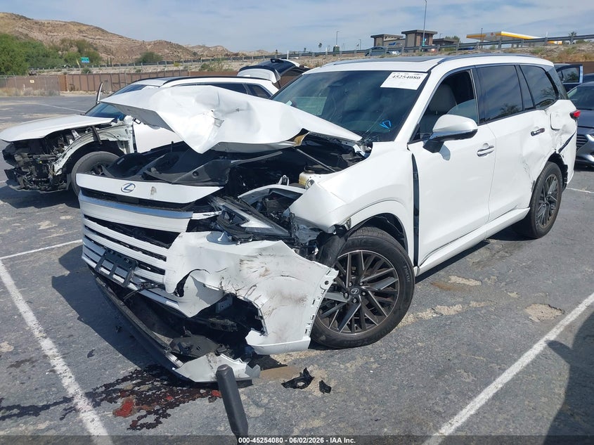 2026 Lexus Tx VIN 5TDAAAB69TS065245 IAAI salvage auction — FRONT END, Salvage Title, sold $10,300 on 2026-07-29 (photo 2)