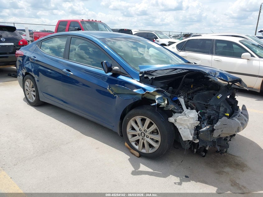 2015 Hyundai Elantra VIN KMHDH4AE9FU300323 IAAI salvage auction — FRONT END, Salvage Title, sold $25 on 2026-07-30 (photo 1)