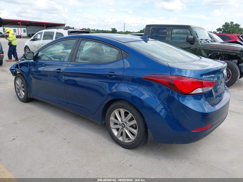2015 Hyundai Elantra VIN KMHDH4AE9FU300323 IAAI salvage auction — FRONT END, Salvage Title, sold $25 on 2026-07-30 (photo 3)