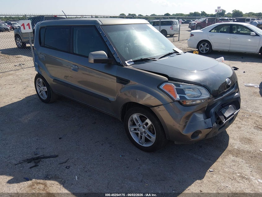 2010 Kia Soul VIN KNDJT2A27A7030662 IAAI salvage auction — FRONT END, Salvage (Texas), sold $550 on 2026-07-07 (photo 1)