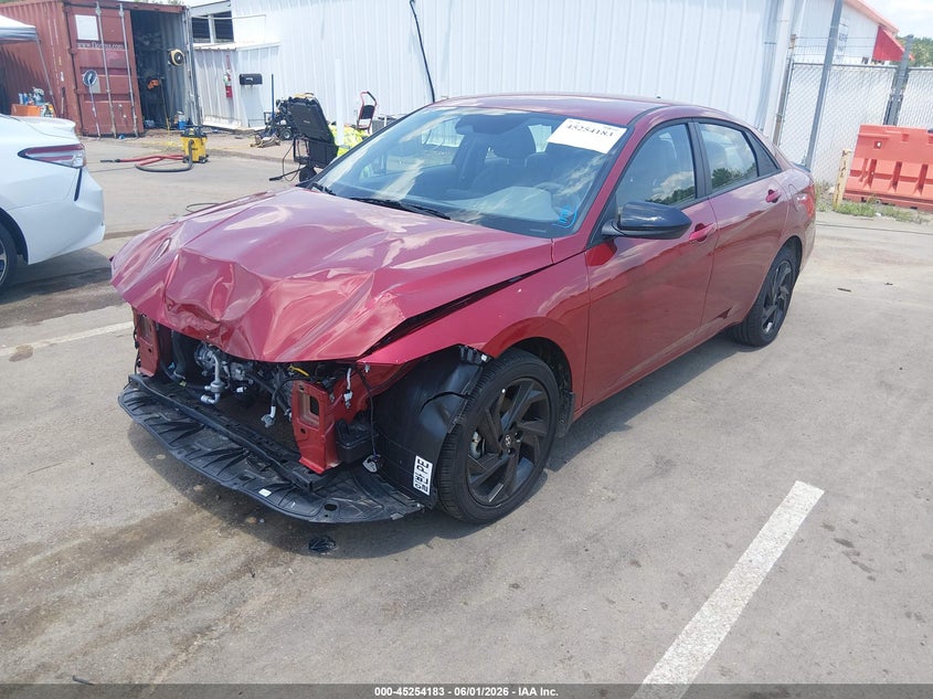 2026 Hyundai Elantra VIN KMHLM4DG5TU100281 IAAI salvage auction — FRONT END, Salvage Title, sold $5,300 on 2026-07-23 (photo 2)