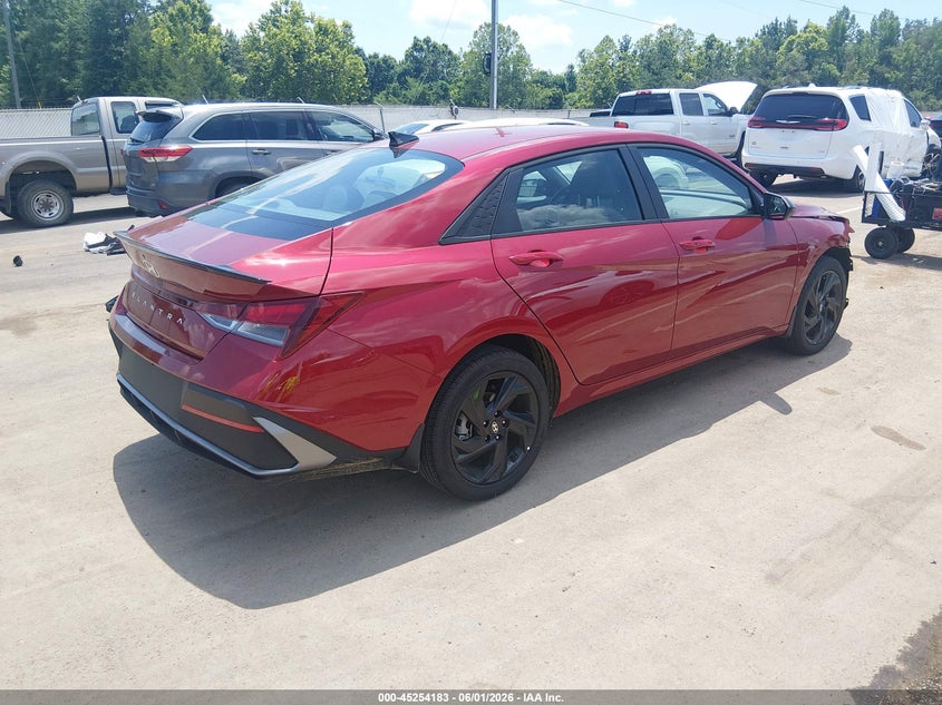 2026 Hyundai Elantra VIN KMHLM4DG5TU100281 IAAI salvage auction — FRONT END, Salvage Title, sold $5,300 on 2026-07-23 (photo 4)