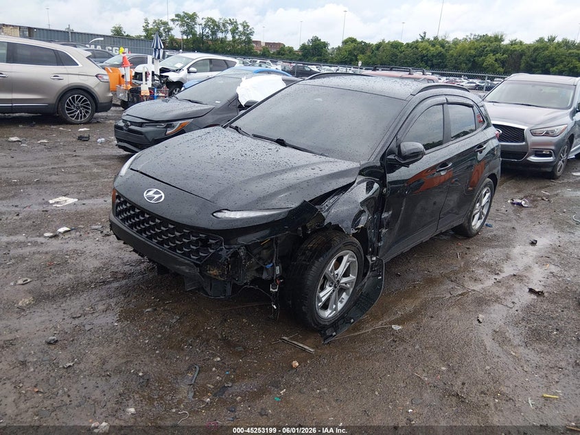 2023 Hyundai Kona VIN KM8K62AB7PU003611 IAAI salvage auction — LEFT FRONT, Salvage Title, sold $1,850 on 2026-07-09 (photo 2)