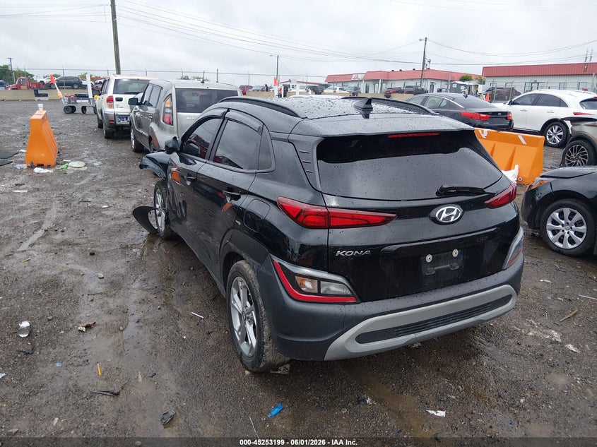 2023 Hyundai Kona VIN KM8K62AB7PU003611 IAAI salvage auction — LEFT FRONT, Salvage Title, sold $1,850 on 2026-07-09 (photo 3)