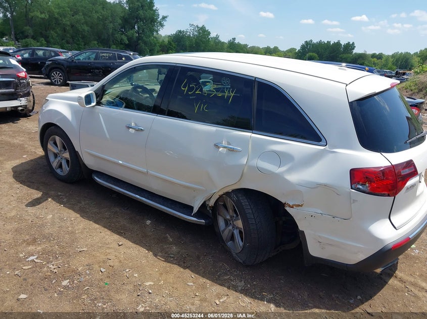 2012 Acura Mdx VIN 2HNYD2H22CH521160 IAAI salvage auction — REAR END, Salvage Title, sold $300 on 2026-07-22 (photo 3)