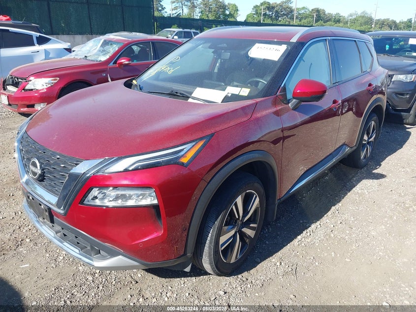 2023 Nissan Rogue VIN JN8BT3DD1PW300110 IAAI salvage auction — WATER/FLOOD, Salvage Title, sold $7,200 on 2026-07-07 (photo 2)