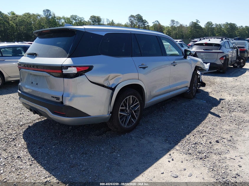 2025 Lexus Tx VIN 5TDAAAB65SS045342 IAAI salvage auction — FRONT END, Salvage Title, sold $20,900 on 2026-08-17 (photo 4)