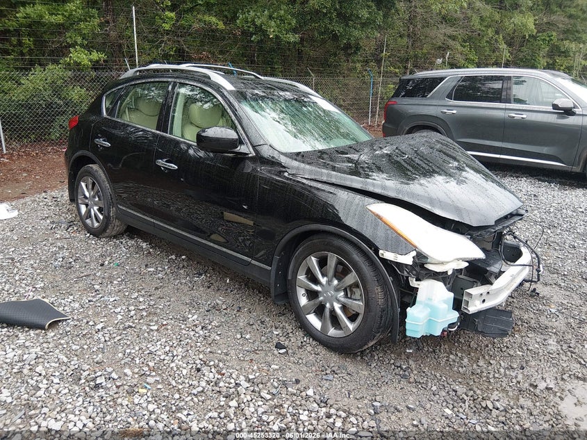 2011 Infiniti Ex35 VIN JN1AJ0HPXBM801343 IAAI salvage auction — LEFT FRONT, Salvage (South Carolina), sold $275 on 2026-07-07 (photo 1)