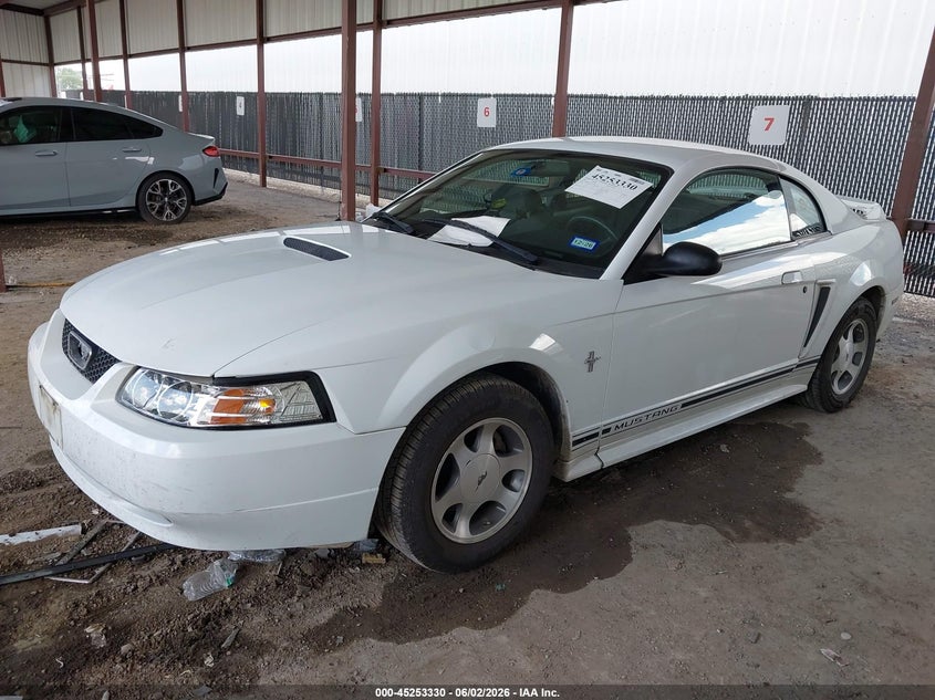 2000 Ford Mustang VIN 1FAFP4041YF110392 IAAI salvage auction — REAR END, Original (Texas), sold $400 on 2026-07-09 (photo 2)