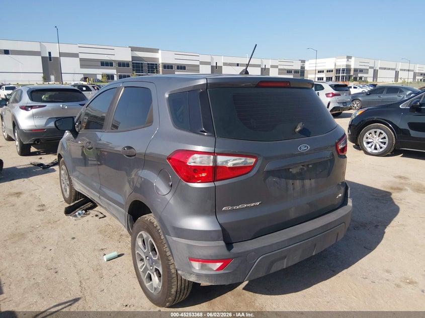 2019 Ford Ecosport VIN MAJ6S3FL0KC257464 IAAI salvage auction — RIGHT FRONT, Salvage (Texas), sold $1,450 on 2026-07-28 (photo 3)