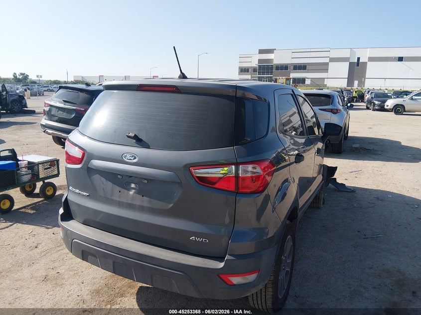 2019 Ford Ecosport VIN MAJ6S3FL0KC257464 IAAI salvage auction — RIGHT FRONT, Salvage (Texas), sold $1,450 on 2026-07-28 (photo 4)