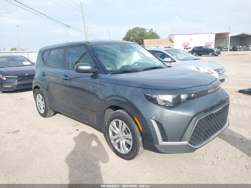 2025 Kia Soul VIN KNDJ23AU3S7263448 IAAI salvage auction — LEFT SIDE, Salvage Title, sold $3,600 on 2026-07-21 (photo 1)